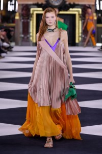 Model on the catwalk