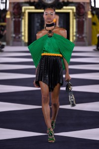 Model on the catwalk