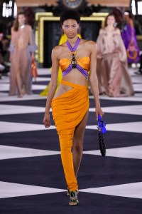Model on the catwalk