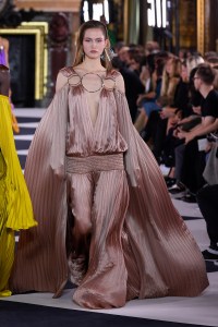 Model on the catwalk