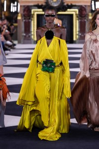 Model on the catwalk