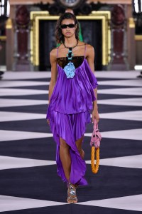 Model on the catwalk