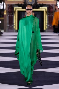 Model on the catwalk