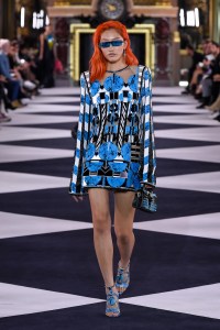 Model on the catwalk