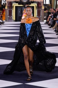 Model on the catwalk
