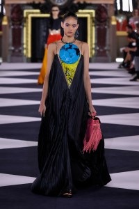 Model on the catwalk