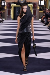 Model on the catwalk