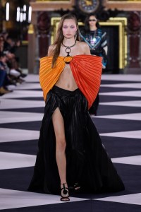 Model on the catwalk