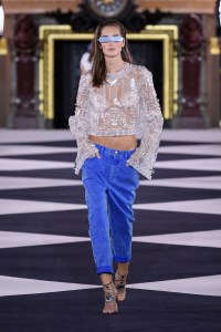 Model on the catwalk