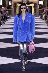Model on the catwalk