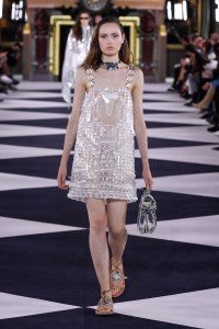 Model on the catwalk