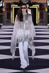 Model on the catwalk