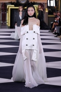 Model on the catwalk