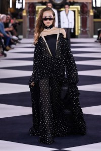 Model on the catwalk
