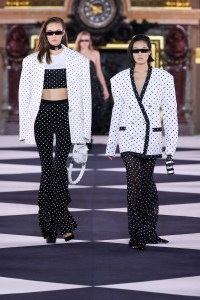 Model on the catwalk