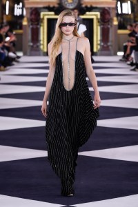 Model on the catwalk