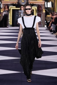 Model on the catwalk