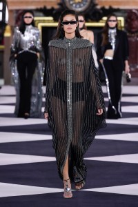 Model on the catwalk