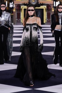 Model on the catwalk