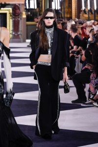Model on the catwalk