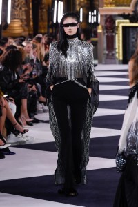 Model on the catwalk