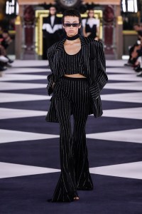 Model on the catwalk