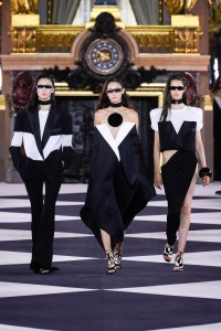 Model on the catwalk