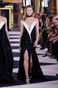 Model on the catwalk