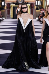 Model on the catwalk