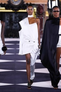 Model on the catwalk