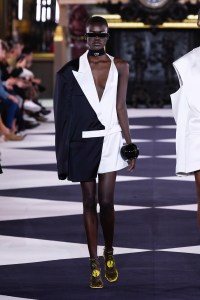 Model on the catwalk