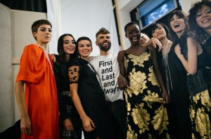 Backstage at Lutz Huelle RTW Spring 2020