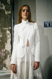 Backstage at Lutz Huelle RTW Spring 2020