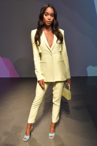 Laura Harrier in the front row