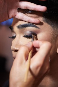 Bretman Rock getting ready to attend the Jeremy Scott show in New York.