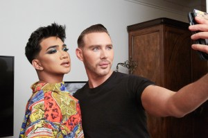 Bretman Rock getting ready to attend the Jeremy Scott show in New York.