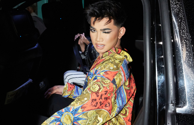 Bretman Rock getting ready to attend the Jeremy Scott show in New York.