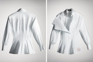 The shirt designed by Carine Roitfeld