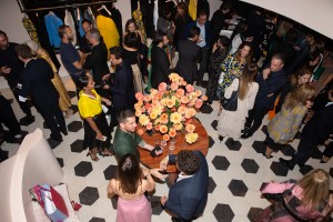 The scene at the party.