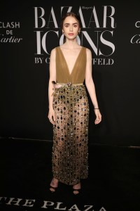 Lily CollinsHarper's Bazaar celebrates the 6th Annual 'ICONS BY CARINE ROITFELD' - Red Carpet, Arrivals, Spring Summer 2020, New York Fashion Week, USA - 06 Sep 2019