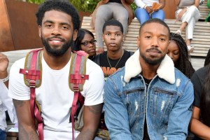 Kyrie Irving and Michael B. Jordan in the front rowCoach 1941 show, Front Row, Spring Summer 2020, New York Fashion Week, USA - 10 Sep 2019