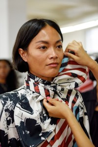 Backstage at Claudia Li RTW Spring 2020