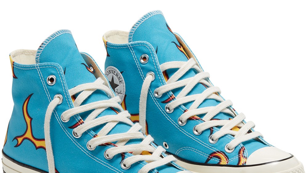 The Converse x Golf Le Fleur Flames sneaker