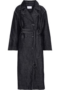 Current/Elliott belted denim trench coat