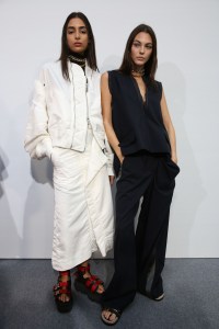 Backstage at Sacai RTW Spring 2020