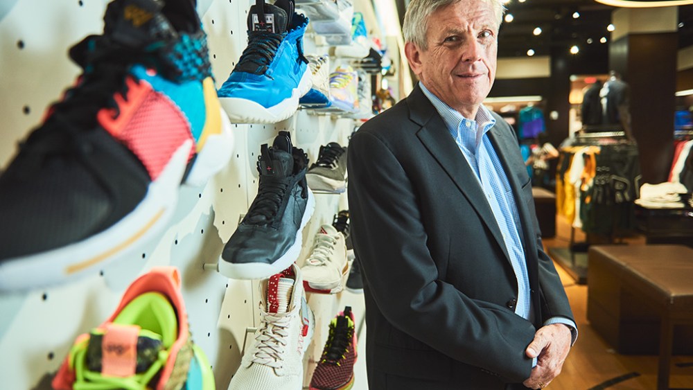 Foot Locker president and CEO Dick Johnson