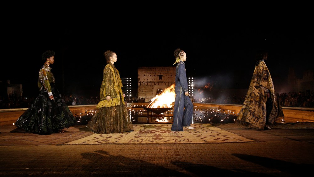 Models on the catwalkDior Cruise 2020 show, Runway, Palais El Badi, Marrakech, Morocco - 29 Apr 2019