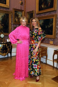 LONDON, ENGLAND - SEPTEMBER 16: Giulia Costantini (L) and Martina Mondadori attend the launch of Cabana x Carolina Herrera Tabletop collaboration at the The Wallace Collection on September 16, 2019 in London, England. Pic credit: Dave Benett