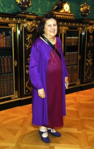 LONDON, ENGLAND - SEPTEMBER 16: Suzy Menkes attends the launch of Cabana x Carolina Herrera Tabletop collaboration at the The Wallace Collection on September 16, 2019 in London, England. Pic credit: Dave Benett