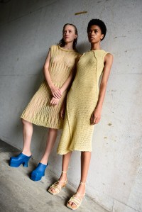Backstage at Eckhaus Latta RTW Spring 2020
